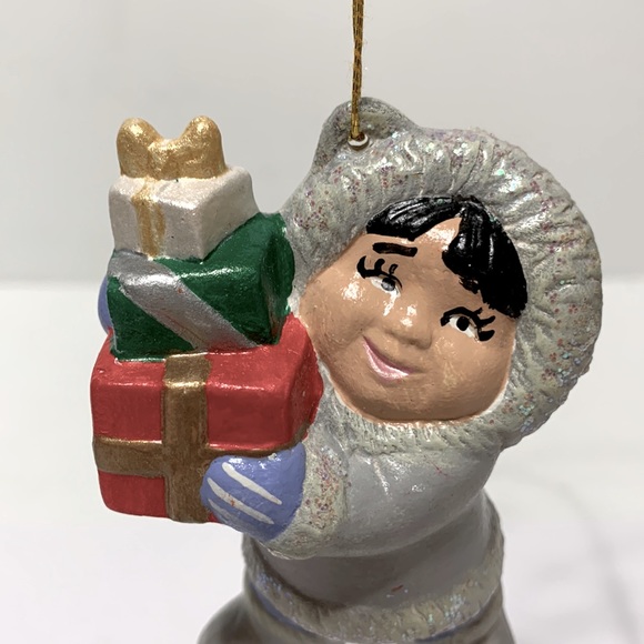 Alaskan native girl ornament - Picture 4 of 11